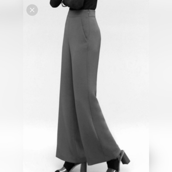 Wilfred Pants - Wilfred by Aritzia Grey Halley Wide Leg Trouser Pant Size 0